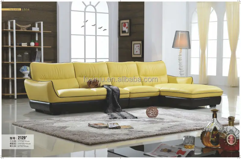 Leren bank in polen/guangzhou functionele lederen sofa woonkamer ... Woonkamer banken leer