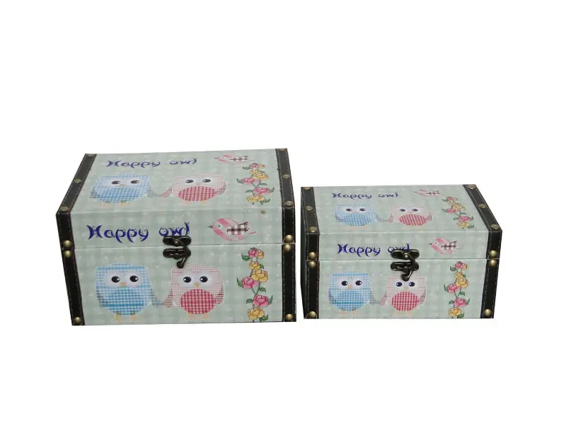 vintage handmade luxury custom wooden gift box with hinged lids