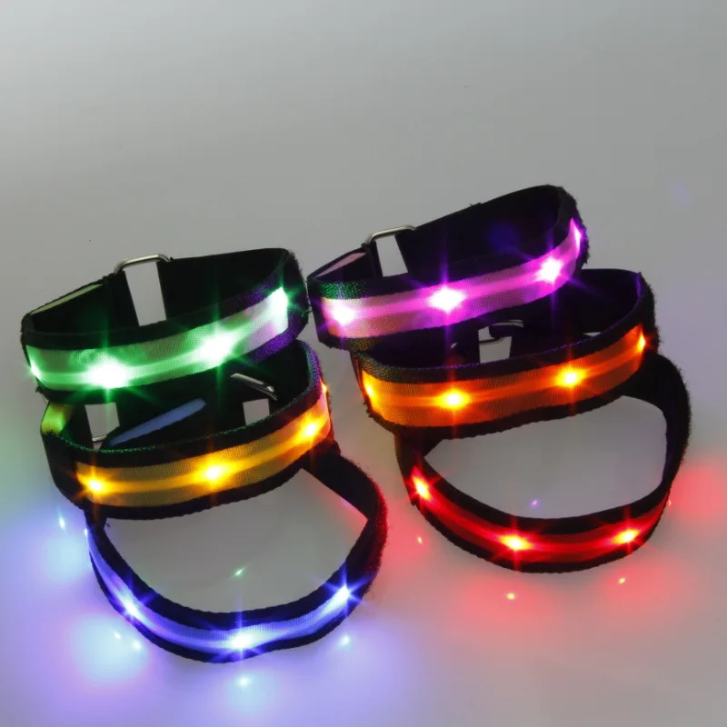 2.5cm Safety Flashing LED Strip Light Flicker Arm Belt For Party, View