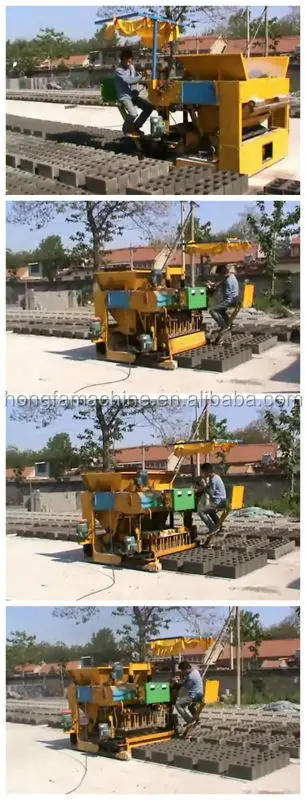 Looking for mobile brick machine in China professional moveable hollow brick machine in Africa Nigeria moving style brick maker