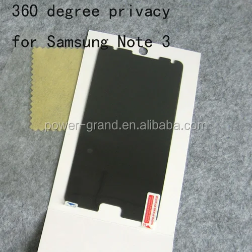 Privacy screen protector for Samsung Galaxy Note 3 N9000.JPG