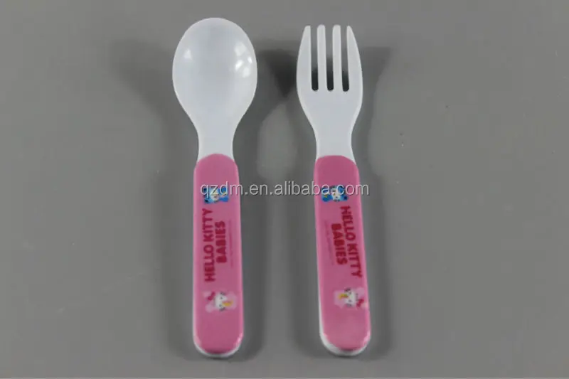 Food Grade Melamine Kids Spoon And Fork