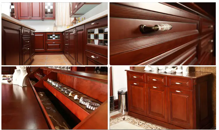 Estilo Europeo Noble Y Real Muebles De Cocina De Madera - Buy Muebles