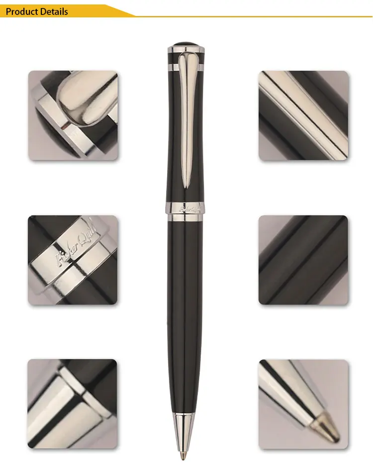 black metal pens with custom logo promotional luxury pens with