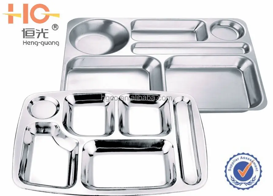Stainless steel fast food/snack plate/dish