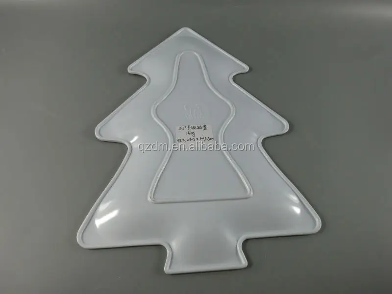 Melamine Christmas Dishes, Melamine X'mas tree Plate