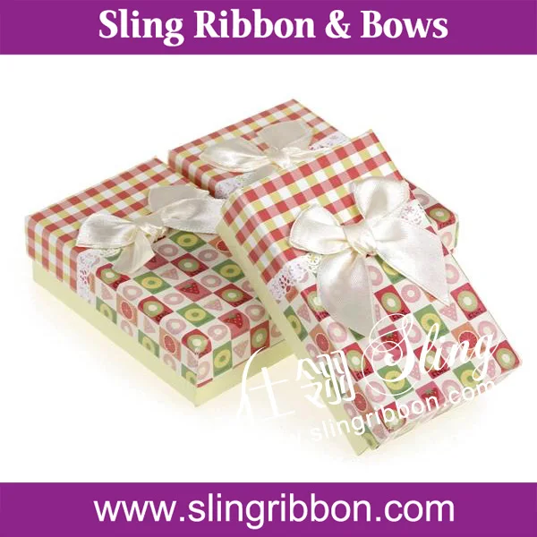 handmade gift packaging gift box ribbon bow