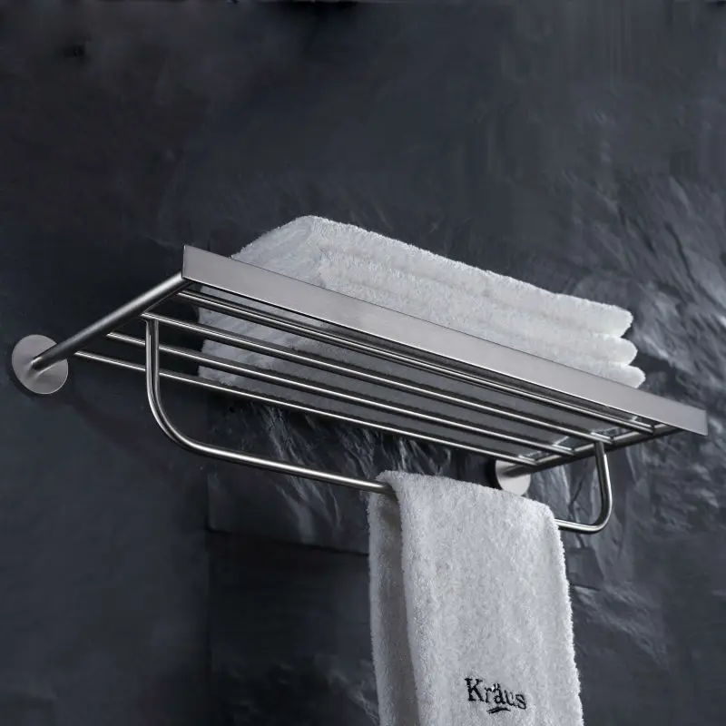 hotel style towel rack brushed nickel/towel bar/grab bar made in China