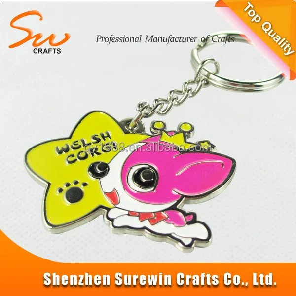 custom mini padlock key fob metal trinket key fob
