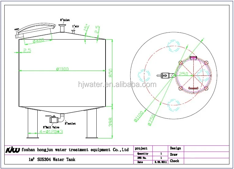 stainless steel sanitary water tank/storage tank/cyclindrical tank 4
