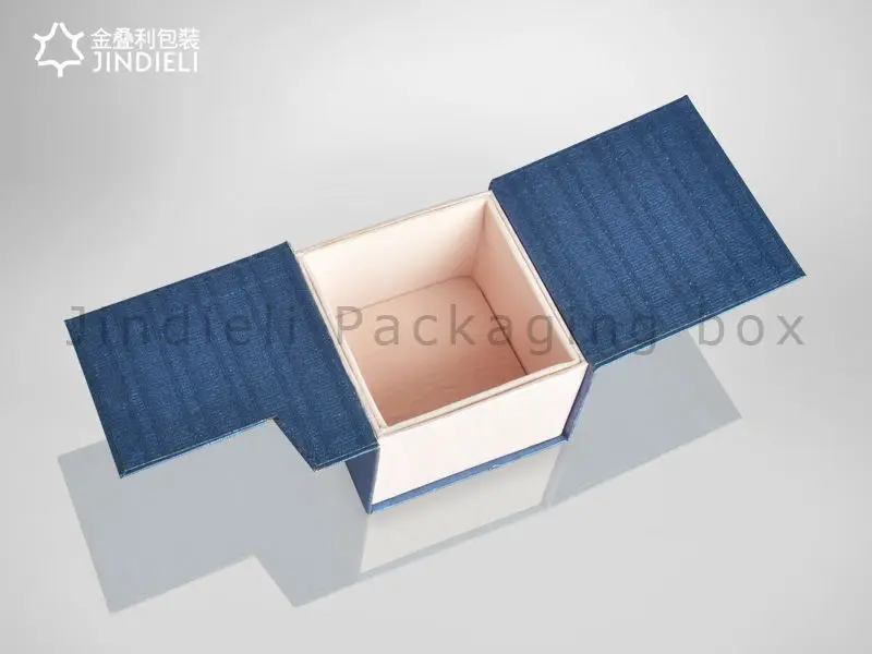 blue personalised paper jewelry gift boxes