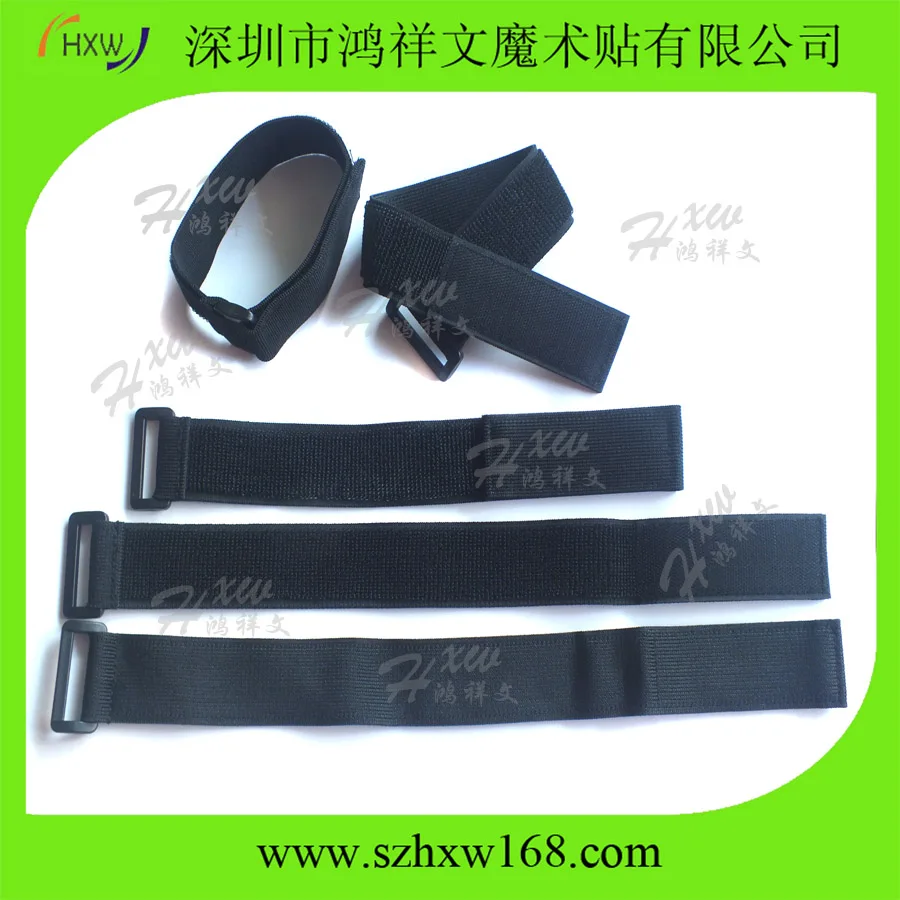 38mm*50cm Strong Elastic Hook Loop Reusable Tie Strap