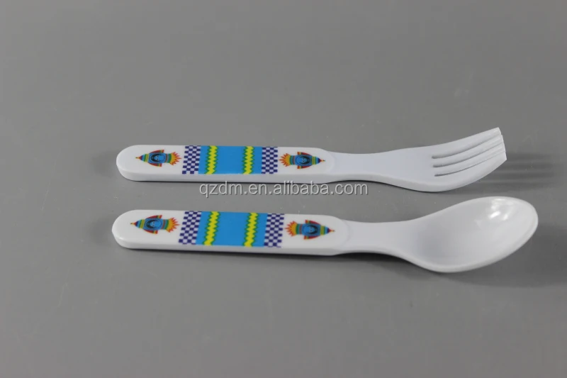 Melamine spoon and fork For Kid's