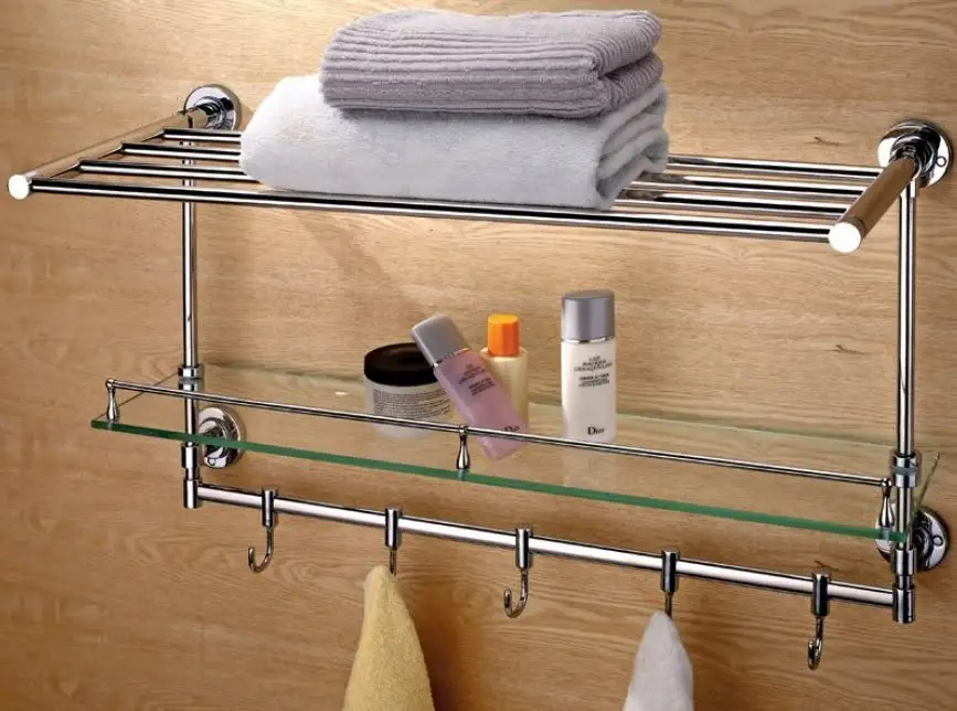 hotel style towel rack brushed nickel/towel bar/grab bar made in China