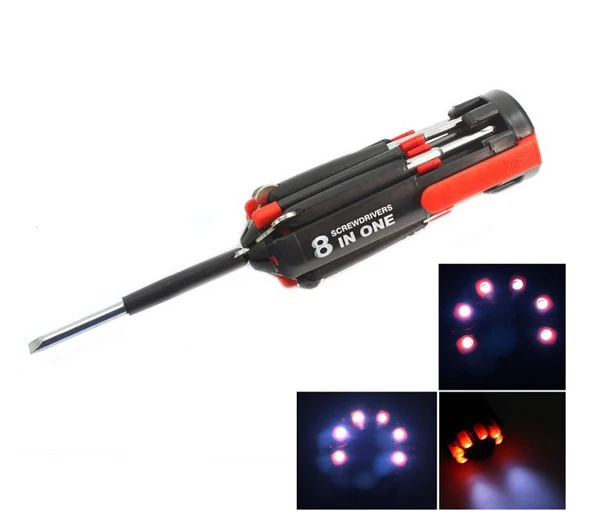 All In One Screwdriver Set Led 8 In One Screwdriver Buy 8 In One
