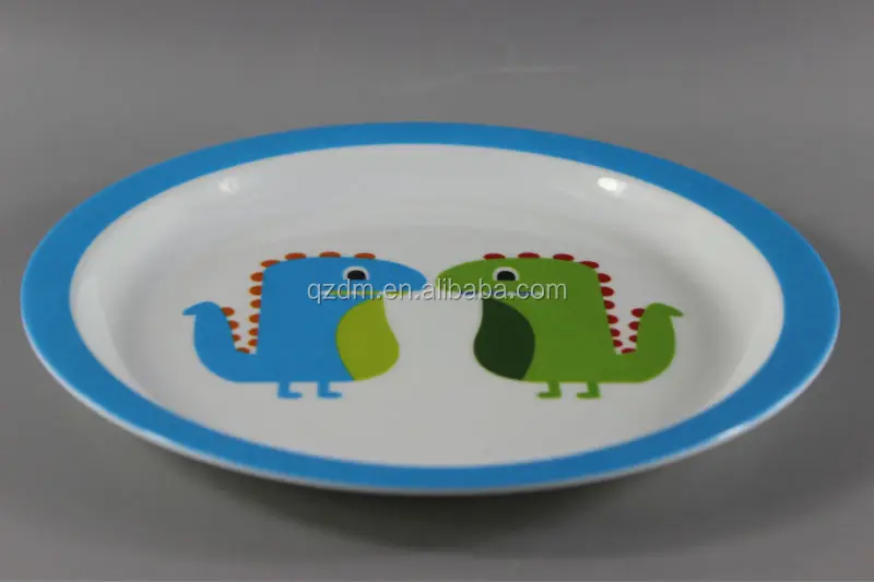 Round Melamine Dinner Plate For Kids