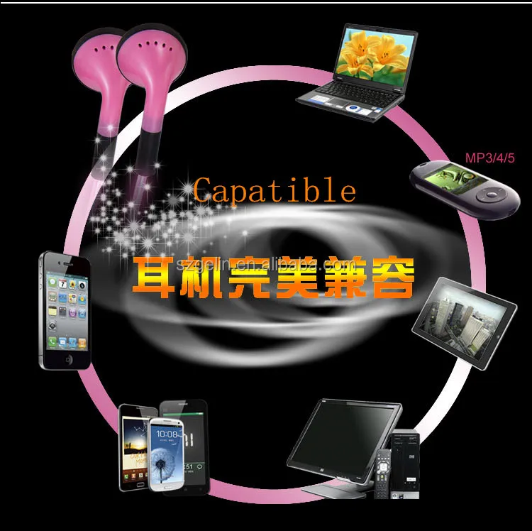 2014 newest El Wire Earphone,take action to enjoy the music rhythm!