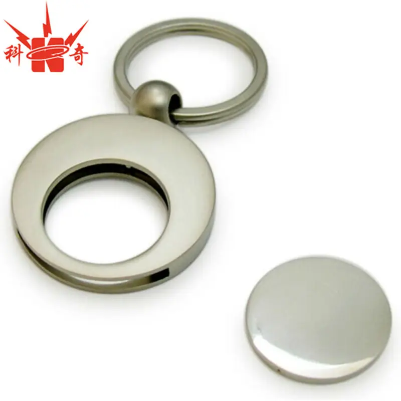 promotional metal trolley coin key chain