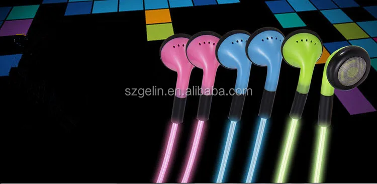 2014 newest El Wire Earphone,take action to enjoy the music rhythm!