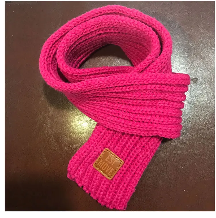 childrens scarf childrens winter scarf  childrens winter for boys scarf knitted warm red scarf scarves for girls (2)