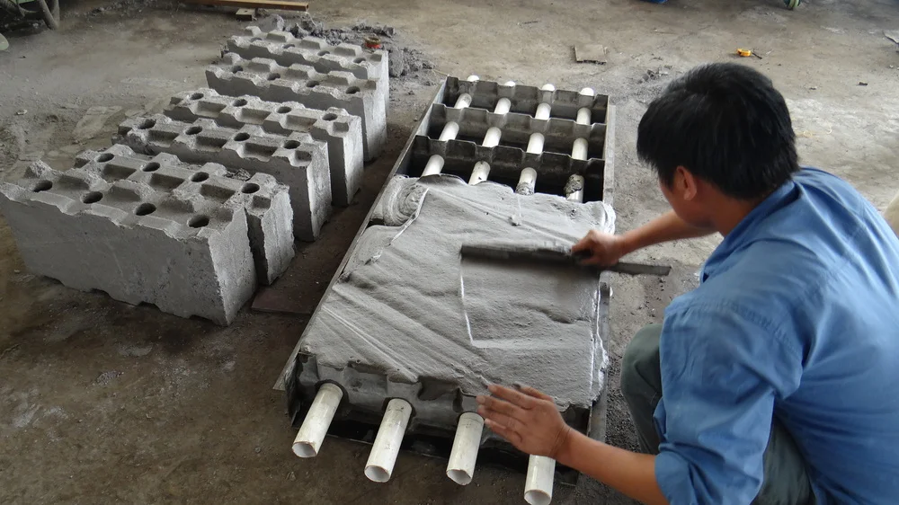 new type cheapest CLC foam concrete block manual mold for sale, mould