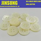 11.5mm 4 holes white mother of pearl shell button. MOP shell button