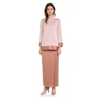 Modern fashion design islamic round neckline dress muslim clothing malaysia baju kurung