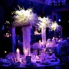 Wedding Flower cover crystal beads wedding table Top centerpiece chandelier