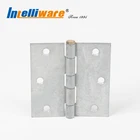 Euro 3.5" length steel door hinge with brass pin