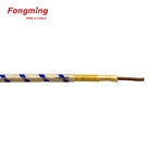 350C High Temperature Fiberglass Braided Insulated Electrical Pure Nickel Heating Wire 2.5 mm
