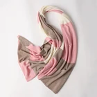 best quality winter warm lady 26s/2 12 gauge knitting cashmere tartan shawls
