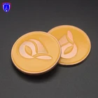 Round Custom Soft Enamel Plated Rose Gold Color Metal Zinc Alloy Craft Lapel Pin Magnet Pin Badge for Kuwait