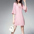 China garments factory cotton lace dress
