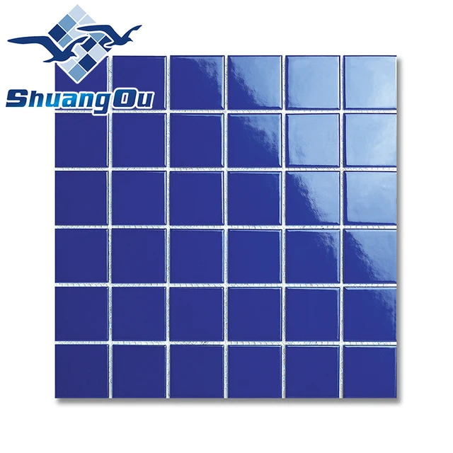 High Quality Originality Appearance Blue Mosaic Tiles For Pool Decoration