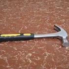 Steel Hammer With Steel Claw Hammer 45# Carbon Steel Claw Hammer With Steel Handle Rubber Grip