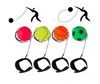 fluorescent rubber return sports ball pack of 4 with elastic string rebound bouncy ball wrist ball