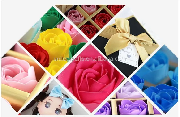 wedding gift box handmade soap flowers valentine wholesale gifts
