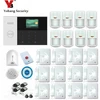 WIFI Wireless GSM Home Security SMS Alarm System Voice RFID Wired Burglar Intruder WIFI GSM 3G Alarm Smoke Fire Sensor