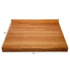 Custom rubber wood large baking board pastry board reversibl cutting board
