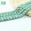 L-0097 The Newest Amazonite Smooth Round Gemstone Natural Stone Beads for Jewelry Making