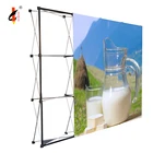 Advertising promotion folding cardboard display pop up banner stand for exhibition