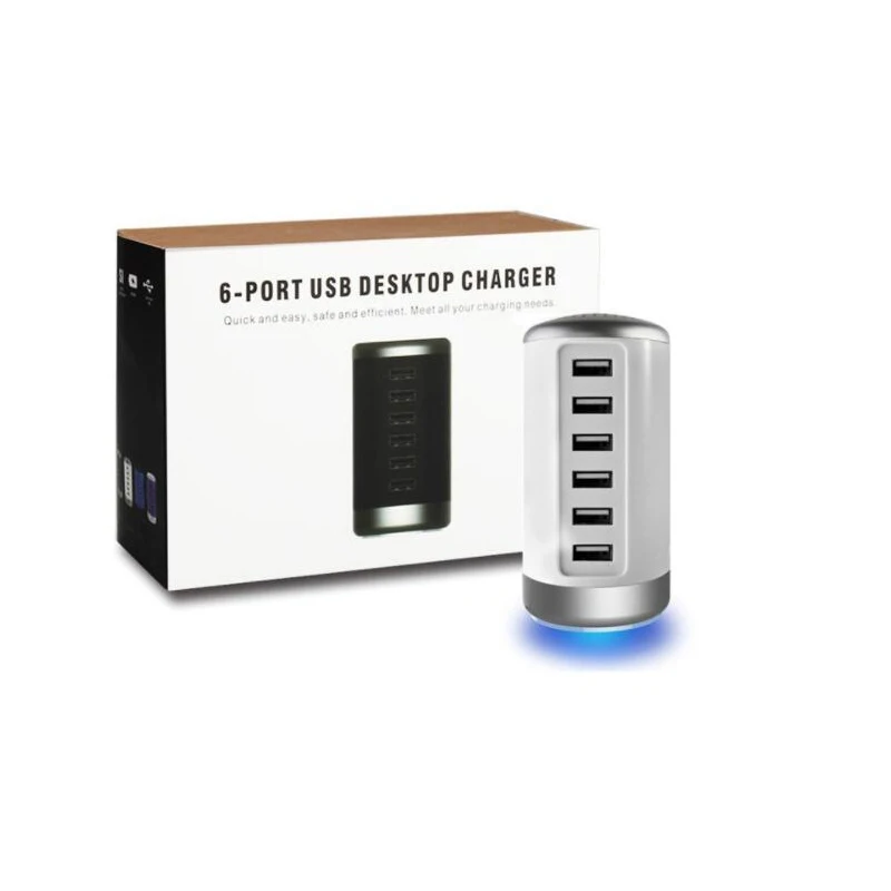 2019EU US UK AU Standard USB Multi-port Chargeur 30 W 6 Ports USB Haute Vitesse Station De Charge pour Plusieurs appareils USB Chargeur Mural - ANKUX Tech Co., Ltd