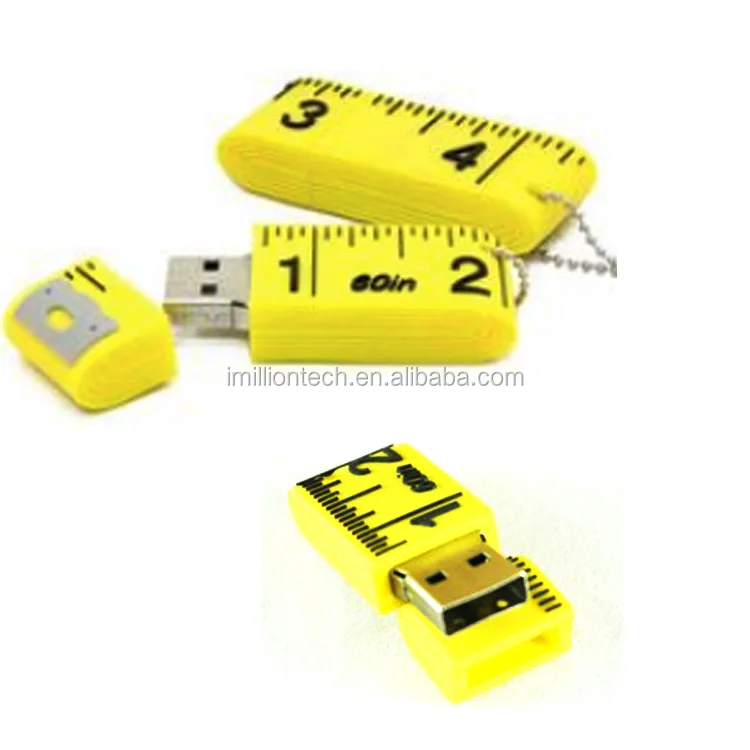 custom ruler shape usb flash drive gift matching the topic