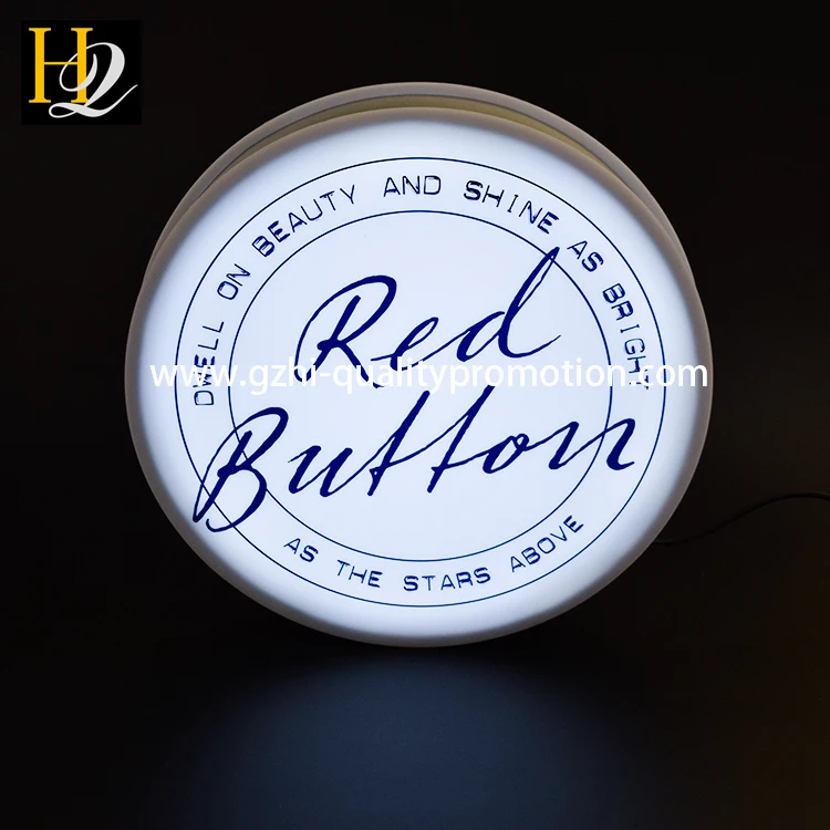 acrylic round shape light box