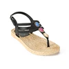 Outdoor Girl Nude Beach PVC Air Blowing Slipper Straw Sandals Shoe