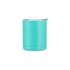 10oz double wall stainless steel tumbler with sliding spill proof lid