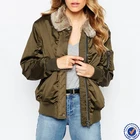 clothing manufacturers cheap products women winter jacket faux fur collar winter coat for ladies
