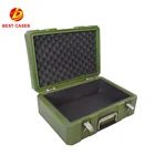 Portable rotomolding military hard plastic carrying tool case with handle