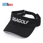 Factory direct price embroidered custom hats black custom cheap promotion visor cap sun cap