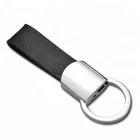 Custom Black Leather Keychain,Wholesale PU Leather Key Chain